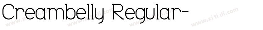 Creambelly Regular字体转换